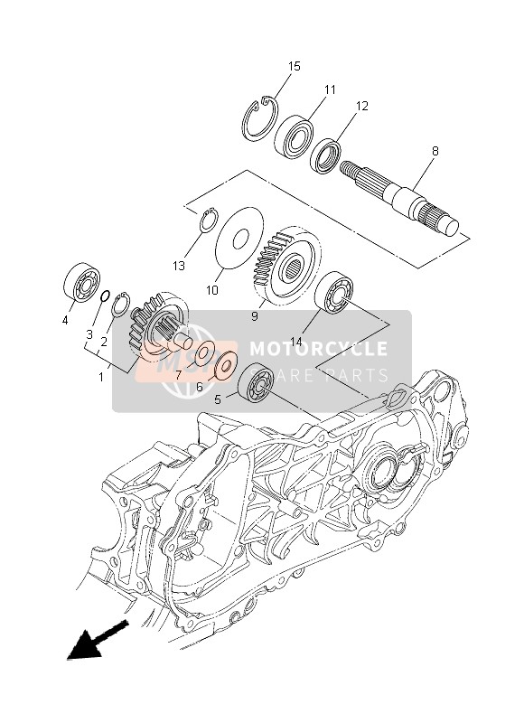 Yamaha XC115S 2014 Transmisión para un 2014 Yamaha XC115S